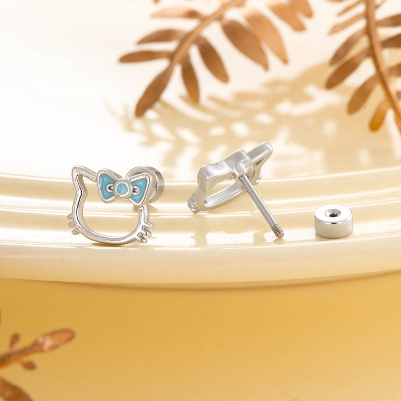 Cute Bow Stud Earrings