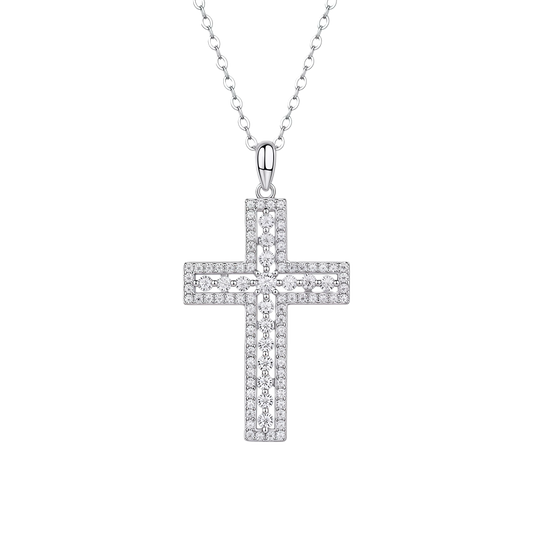 Moissanite Cross